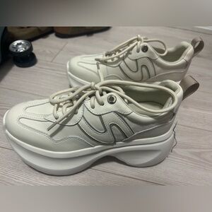 Leather Cream Women's Sneakers